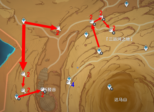 《原神》神秘的肉收集简单路线分享