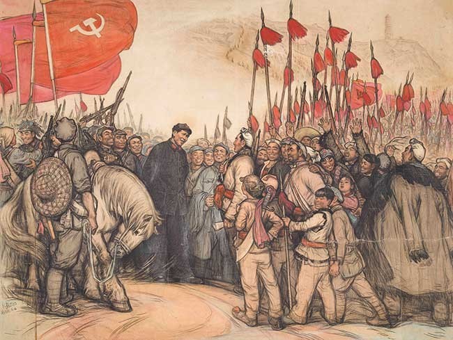 《毛主席到陕北》 1964-1965年 刘文西