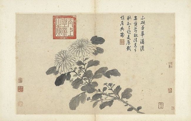 故宫藏画里的“持螯赏菊”：写得东篱秋一株