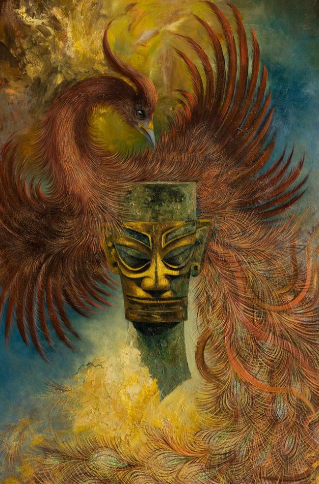 游晓林油画集古蜀华章画述三星堆与金沙首发