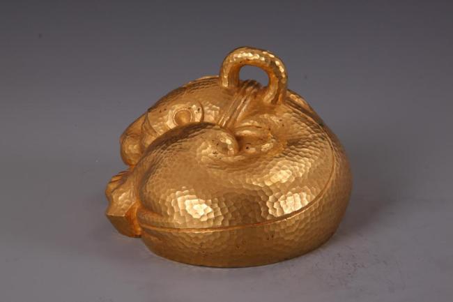 这只“萌萌哒”的金兽是目前中国出土最重的金器