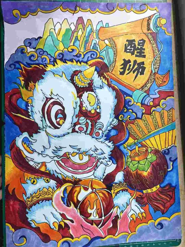 非遗主题书画展火热开展 童梦同行  绽放美育之花
