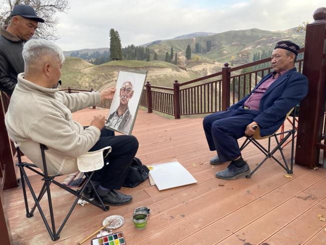 艺术扎根生活 笔墨讴歌时代:走遍中国——中国文促会美术家写生创作行动新疆段圆满收官