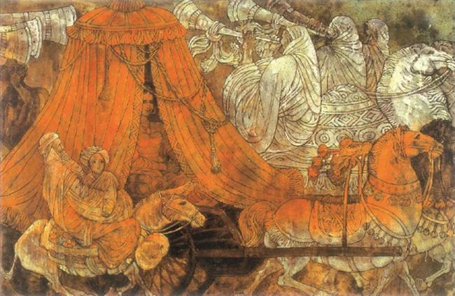 现场丨三晋地面再续丝路艺脉，四十年创作华章献礼太原："丝绸之路——杨晓阳丝路四十年好意思术创作暨文件展"高大启幕山西