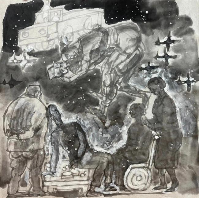 现场丨三晋地面再续丝路艺脉，四十年创作华章献礼太原："丝绸之路——杨晓阳丝路四十年好意思术创作暨文件展"高大启幕山西