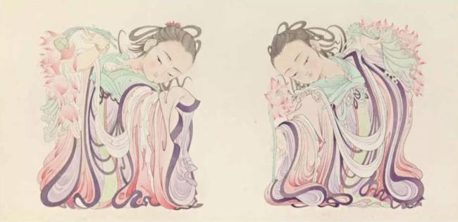 和合二仙60cm×125cm2022年