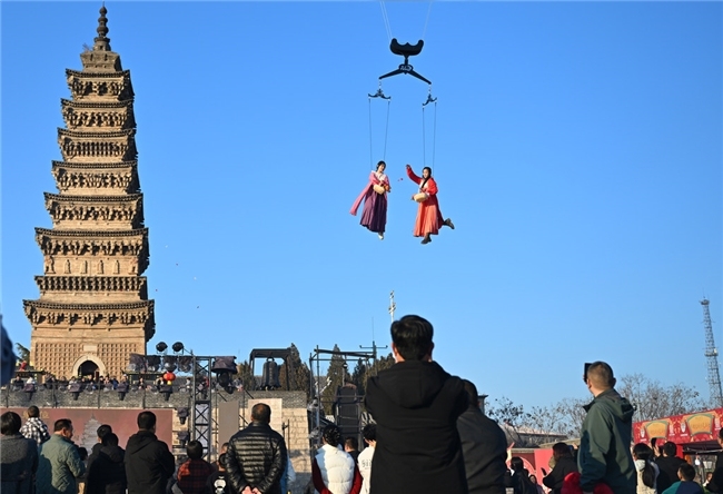 宋韵润临城 文脉耀新春 临城普利塔下过大年文旅盛宴惊艳绽放