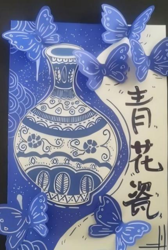 少儿画笔下的非遗生活画卷