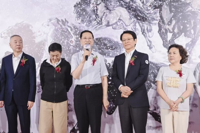 云巅驰骋 马到平安——马欣乐主题画展开幕式在深圳平安金融中心隆重举行