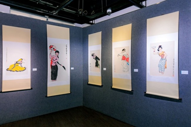 从富春江到沱江，一场跨越千里的笔墨相逢——叶浅予艺术巡展第四站在内江启幕