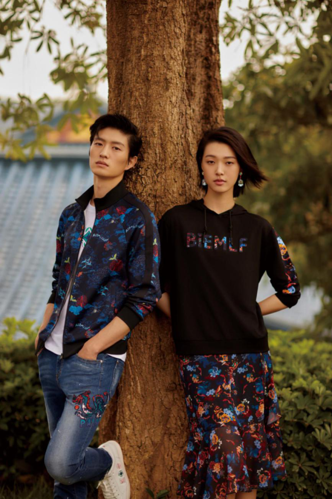 比音勒芬携超模金大川,游天翼演绎高端国潮