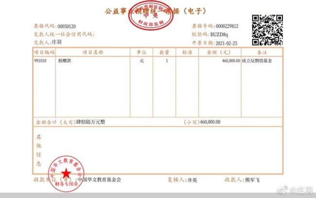 兑现承诺！郭敬明发文称汇300万至反剽窃基金账户