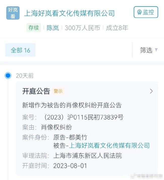 都美竹起訴陳嵐公司侵犯肖像權 網友表示支持