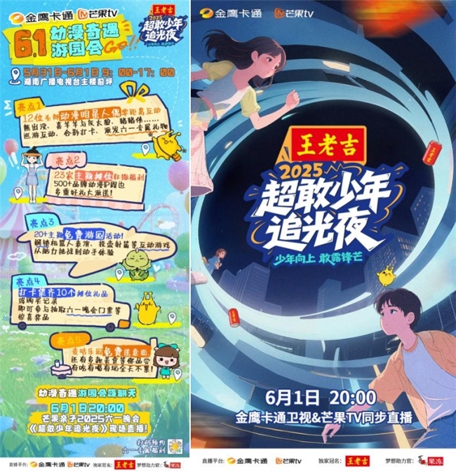 5月31日动漫奇遇游园会联动国漫经典IP！芒果亲子六一晚会亮点抢先看！