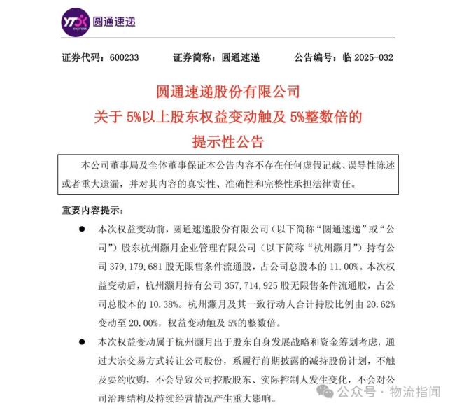 阿里减持圆通，套现2.67亿