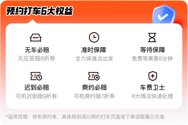 滴滴预约打车6大权益保障