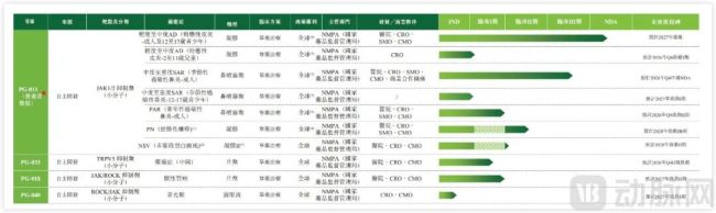 企业管线布局，图源招股书
