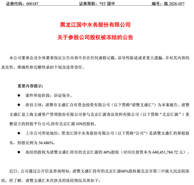 图源：国中水务公告（截图）