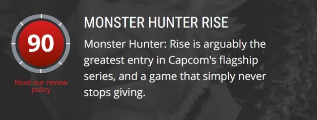 《怪物猎人：崛起》PC版M站88分 IGN：PC体验极佳