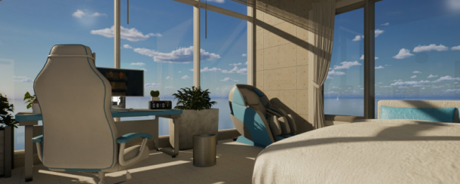 《inZOI》当代海岸房间共享