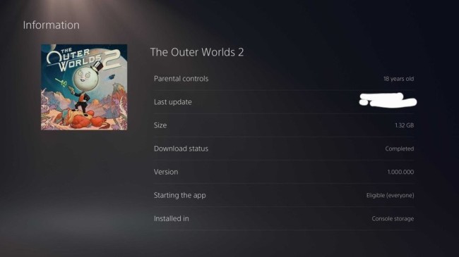 “钥匙”盘？  曝《天外世界2》PS5光盘实体版仅1.32GB