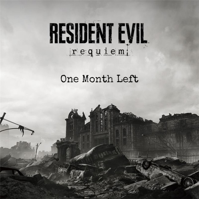 还有一个月！《生化危机：安魂曲》发布倒计时海报