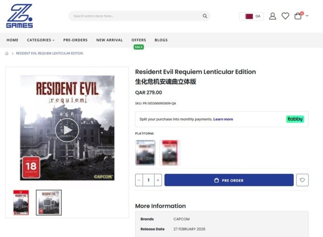 效果炫酷！《生化危机：安魂曲》推出动态封面限定版