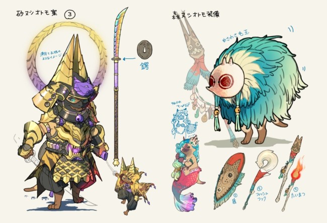 确实好看！ 《怪物猎人：荒野》发布人物、怪物等概念设计图