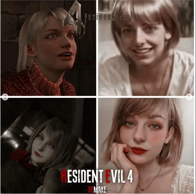 卡普空面捕太强 玩家晒《生化危险》女变装脸模对比图