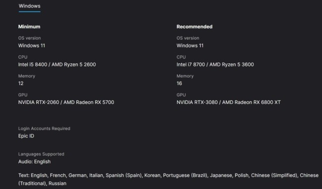 《腐朽之主2》PC确立需求公布 3080就能爽玩
