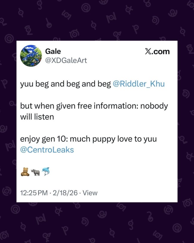 《宝可梦》第十世代新爆料：含100只全新宝可梦！