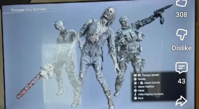 《生化危机9》角色和怪物建模渲染图泄露