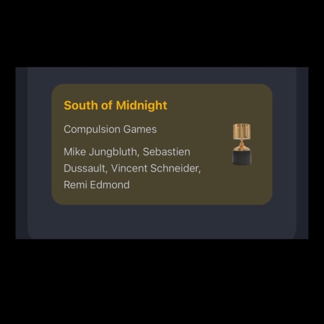 《午夜以南》击败《死亡搁浅2》拿大奖 引发热议