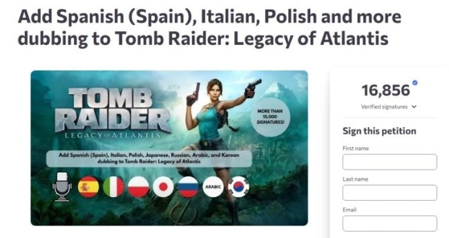 波兰工作室没有波兰语！ 17000名玩家请愿《古墓丽影》初代重制版加入本地化配音