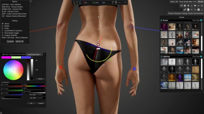 超真实人体建模软件上架Steam 可进行姿势编辑等