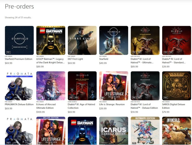 《星空》PS5版在美国大受欢迎 已登顶PSN预购榜
