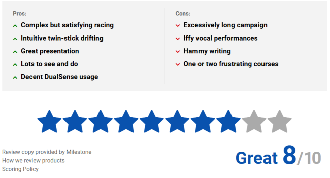 二次元赛车《Screamer》IGN8分好评!M站均分76