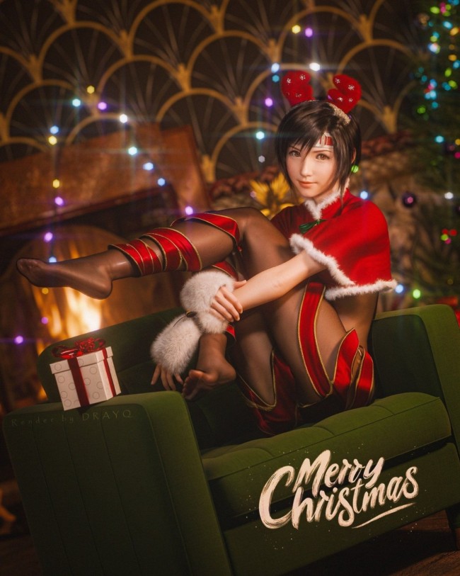 3D大神晒爱丽丝和阿什莉新渲染图 长腿玉足吸睛