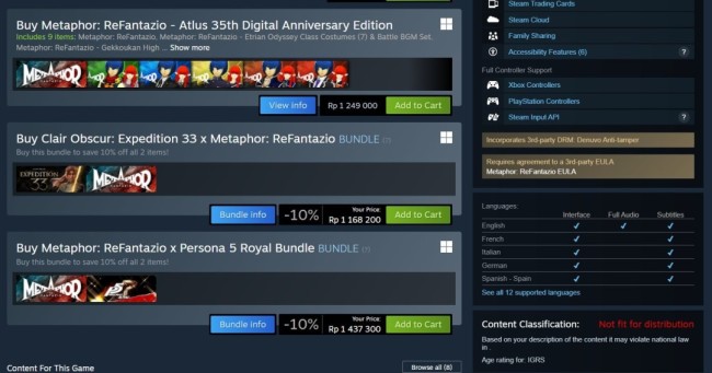 印尼游戏评级惹众怒 成人游戏评“3+” 国际名作被禁发