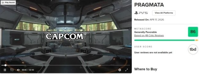 卡普空《识质存在》备受媒体赞誉 M站86分 OC站87分！