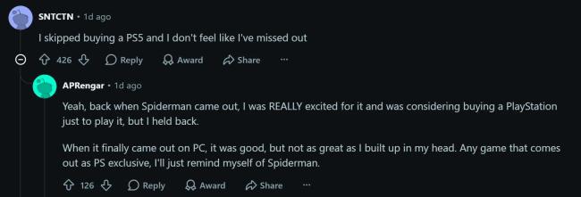 索尼第一方游戏不登陆PC？PC玩家表示不在乎