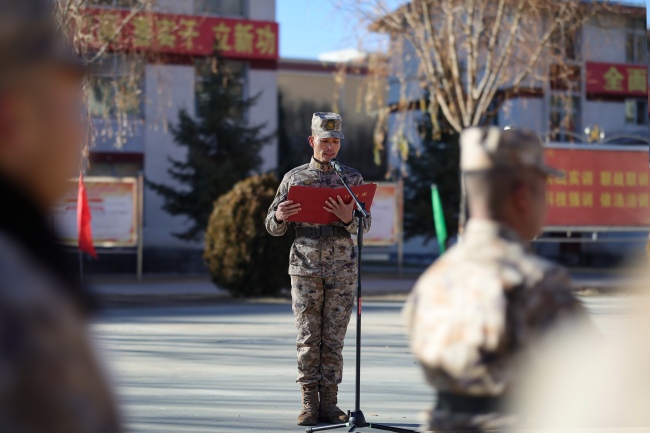 入营第一课 ——拉萨警备区某团举行新兵入营仪式