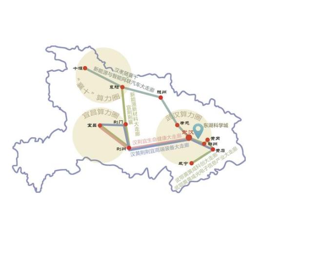 1、3、6，标注湖北经济地理新方位