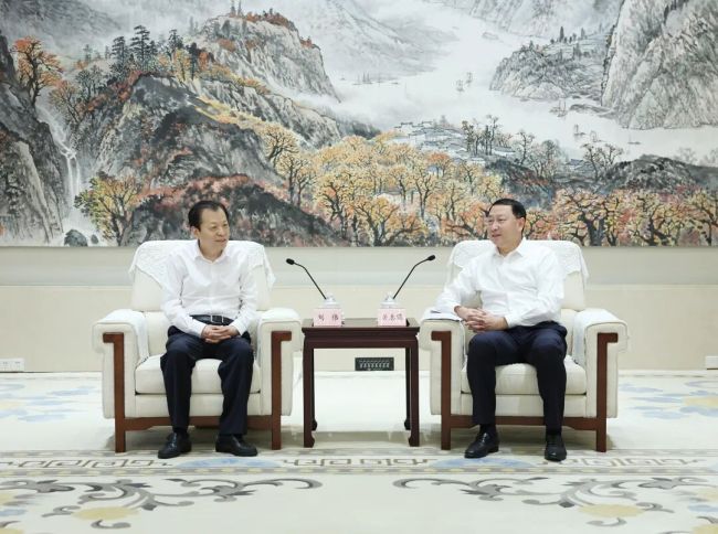 关志鸥会见交通运输部党组书记、部长刘伟