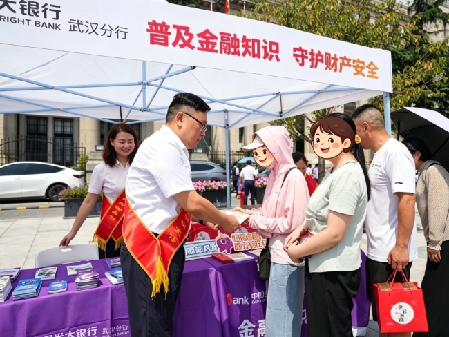 银社保聚力赋能 金融宣教暖民心——光大银行武汉分行开展金融宣传教育暨便民服务公益活动
