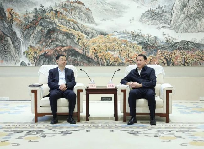 关志鸥会见中国银行董事长葛海蛟