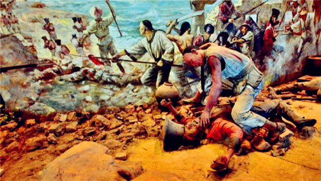 鸦片战争中，清军不带粮草作战，遭到当地民众坚壁清野