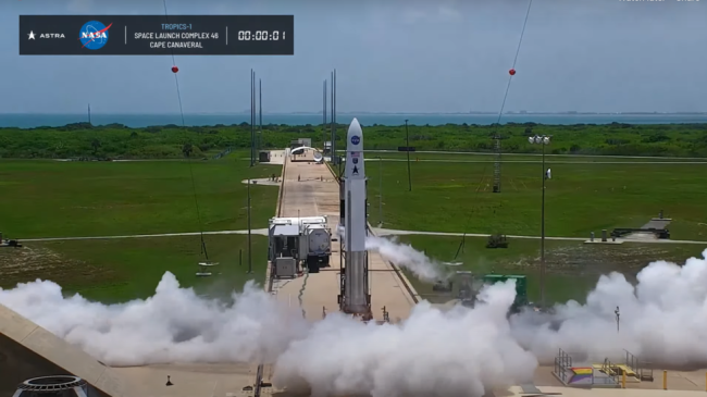 美国阿斯特拉火箭发射失败未能将卫星送入预定轨道