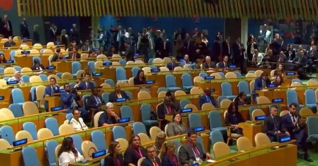 以总理演讲时台下快走空了 多国代表退场抗议