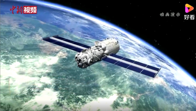 一段动画带你看中国空间站天和核心舱发射过程